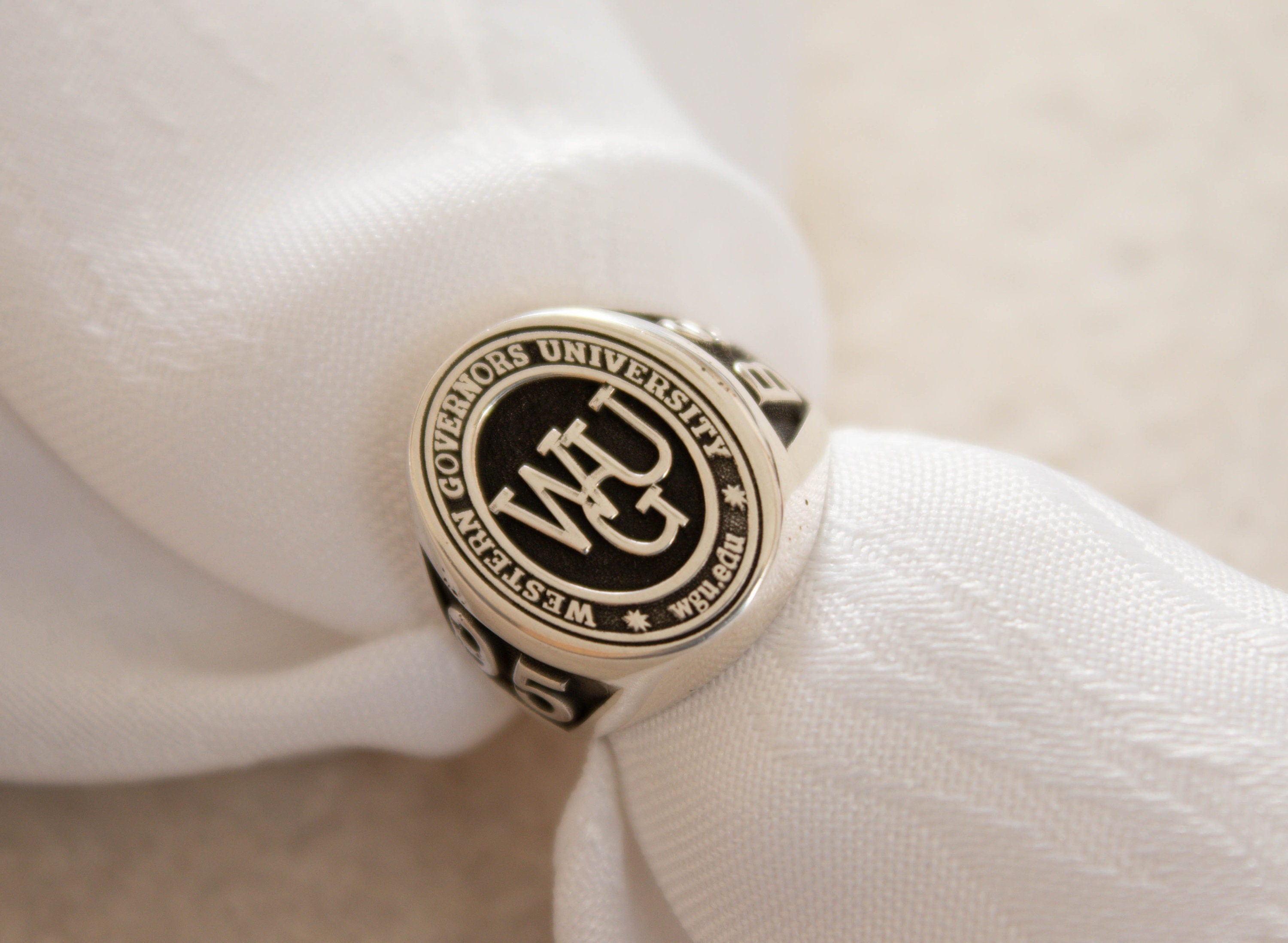 Coat of Arms Signet Ring, College Class Ring, Graduation Ring, Family ...