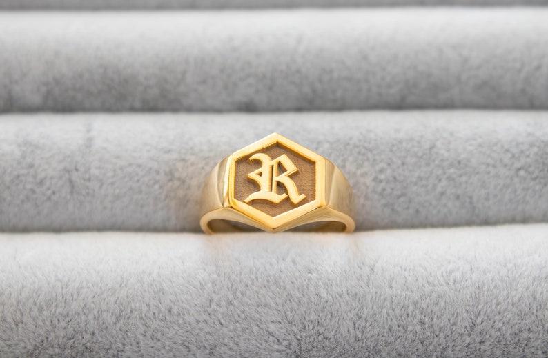 Monogram Ring .men Initial Ring. Silver Monogram Ring