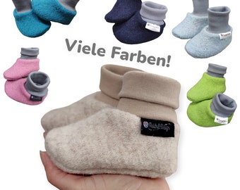 Baby Wollwalk Puschen Trageschuhe Puschel-Design®