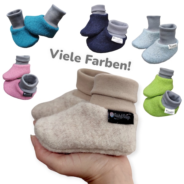 Baby Wollwalk Puschen Trageschuhe Puschel-Design®