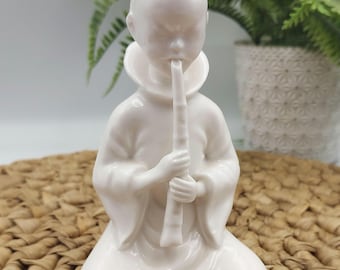 Lenwile Ardalt Verithin Japan Porcelain Figurine – Asian Musician Flute Player