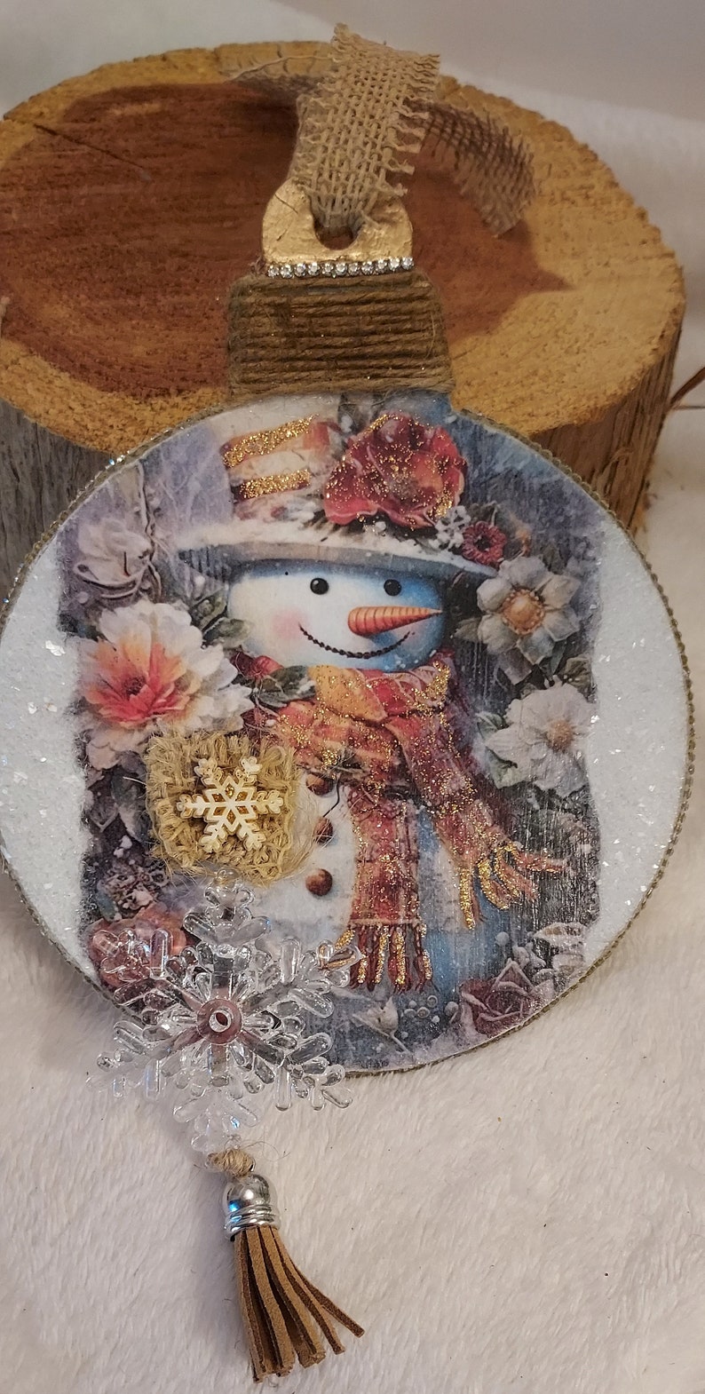 Creative Gifts International - Snowman Ornament with Tassel