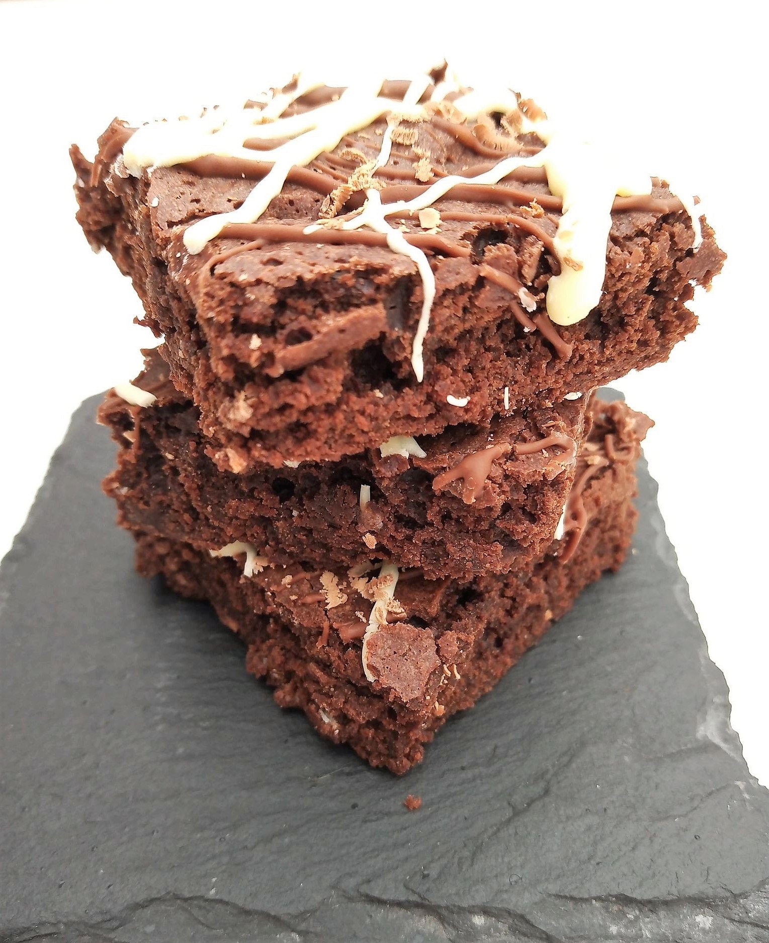 Letterbox Brownies 12 slices Triple chocolate Fudgy Gooey Etsy