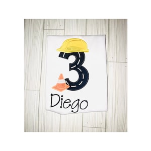 Construction Trucks Birthday Shirt - Truck Birthday Shirt