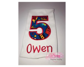 SUPERHERO BIRTHDAY SHIRT - Comic Super hero - Wow - Slam - Pow - Bang