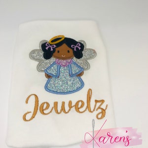 GIRLS CHRISTMAS ANGELS - Girls Christening Angel -