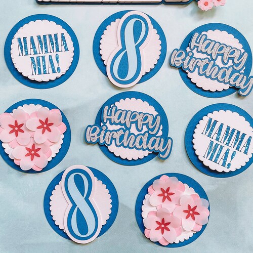 Cake Topper In Plexiglass Dorato 'Auguri Mamma' Con Cuore – 16x6 Cm, Per Torte E Feste