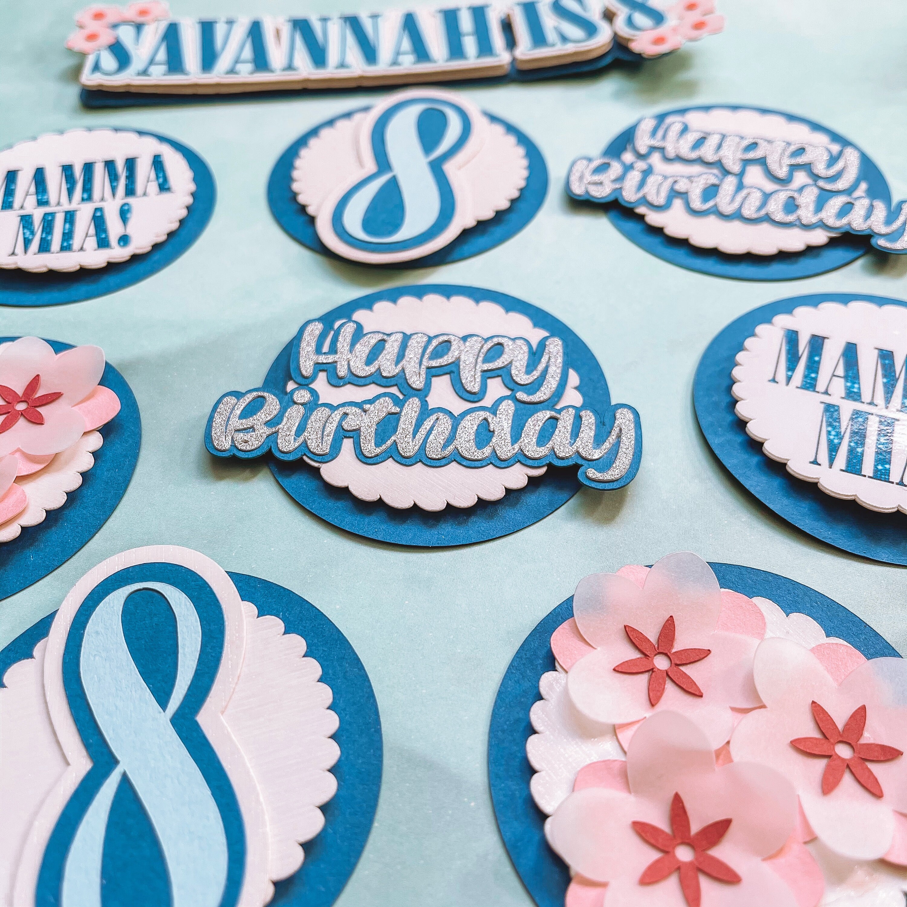 Mamma Mia Cupcake Toppers Mamma Mia Cake Topper Mamma Mia Etsy UK