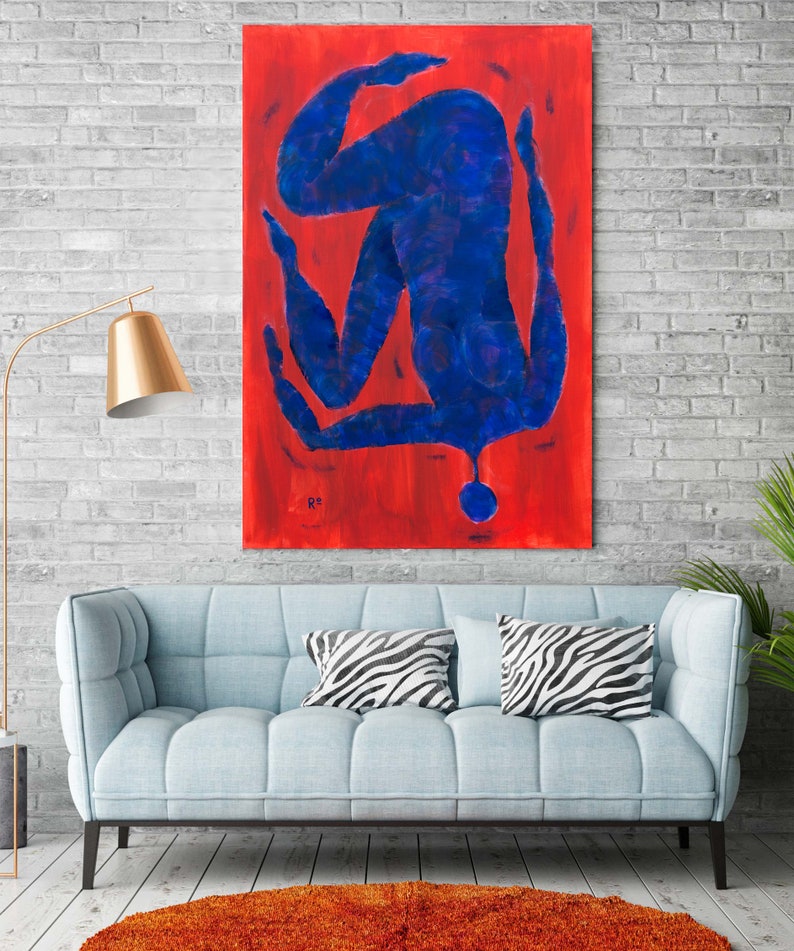 Modern Art Painting Wall Art on Canvas Oversize Abstract Etsy