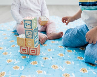 Baby Play Mat | Round Play Mat | Tummy Time Mat | Play Mat | Baby Shower Gift | Nursery Decor | Gender Neutral Gift | Unique Baby Gift |