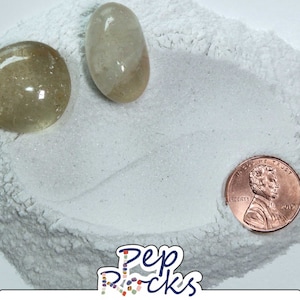 Clear Quartz - Crushed Fine Gemstone Powder. Great for Art, Jewelry, Wood Inlay and Metaphysical uses