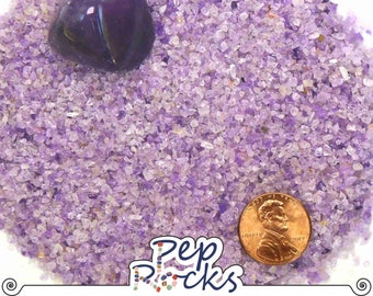 Amethyst - Crushed Coarse Gemstone Sand. Great for Art, Jewelry, Wood Inlay and Metaphysical uses