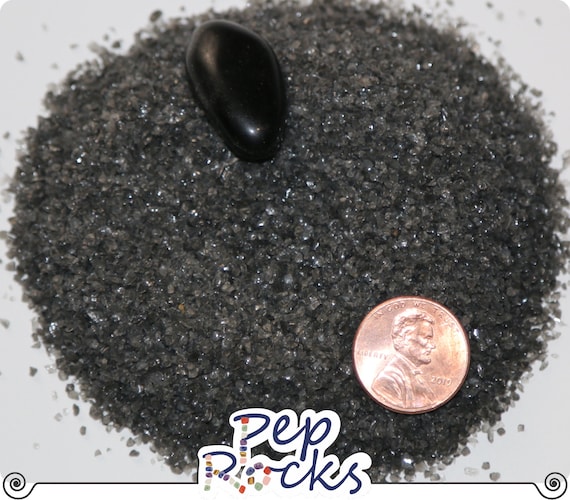 Black Obsidian Crushed Coarse Gemstone Sand. Great for Art Etsy