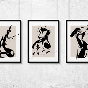 Abstract Female Nude - Erotic Art Prints, Black and White Art, Nude