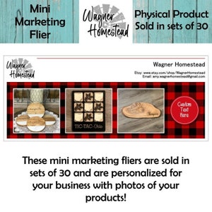 Marketing Flier - Christmas Designs ==&gt; Red and Black Buffalo Plaid • Personalized • Customer Flyer with Photos