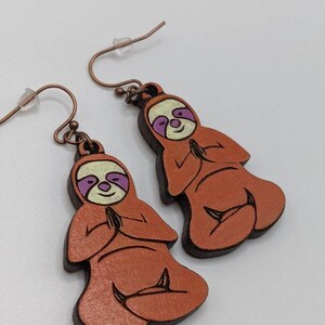 Yoga Sloth Earrings