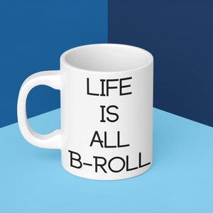 Filmmaker Gift Mug, fun mug for filmmakers, film editor, documentary, video editor