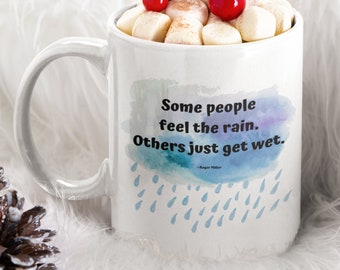 Rain Lover Mug - Storm Mug - Gloom - Weather Mug - Gift for Rain Fan - Pluviophile Gift - Present - Thunderstorm - Rainshowers