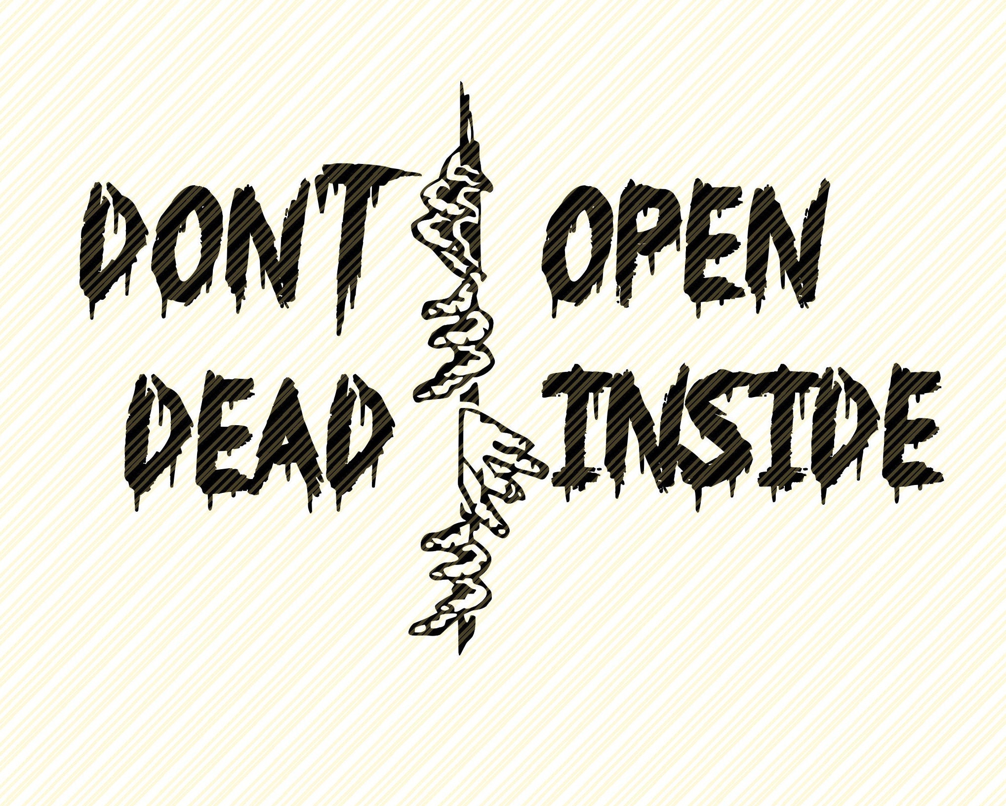 DONT OPEN DEAD INSIDE” - The Walking Dead Essential T-Shirt for