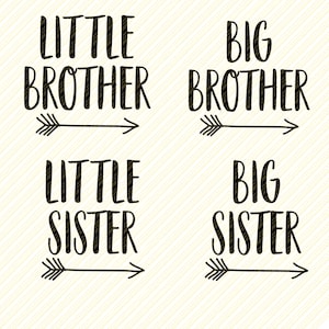 Kleiner Bruder SVG, kleine Schwester SVG, Big Brother Svg, große Schwester SVG, Geschwister Svg Bundle, Cricut, schneiden Dateien, kleiner Bruder Png, Cricut