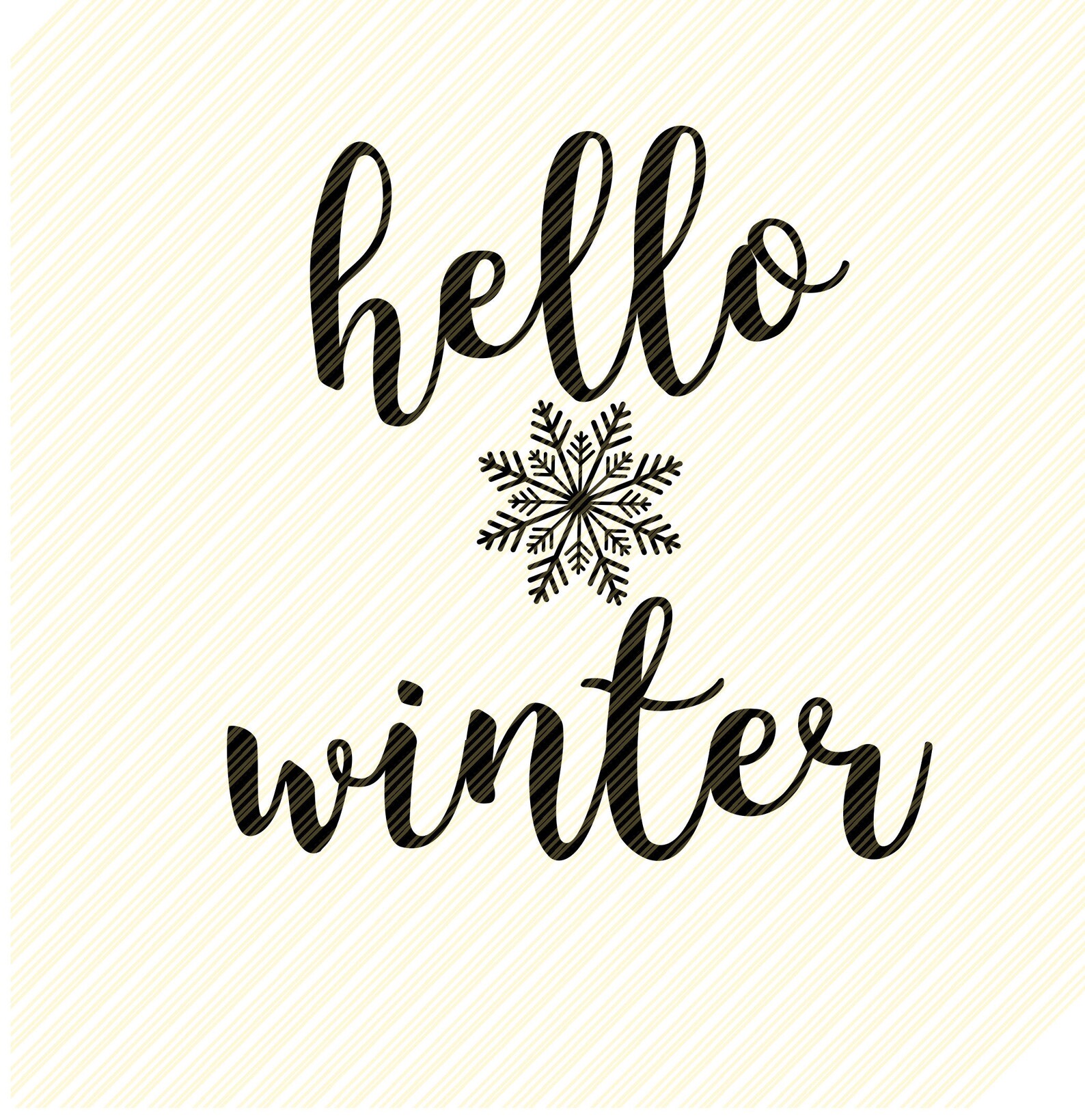 Hello Winter Svgwinter Quote Svgwinter Text Christmas Svg - Etsy