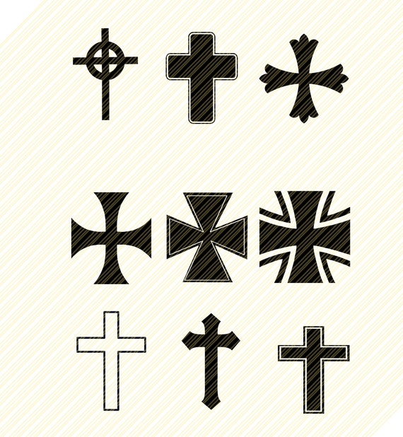 Cross Svgcross Svg Silhouette Filescrosses Vector Png Dxf - Etsy