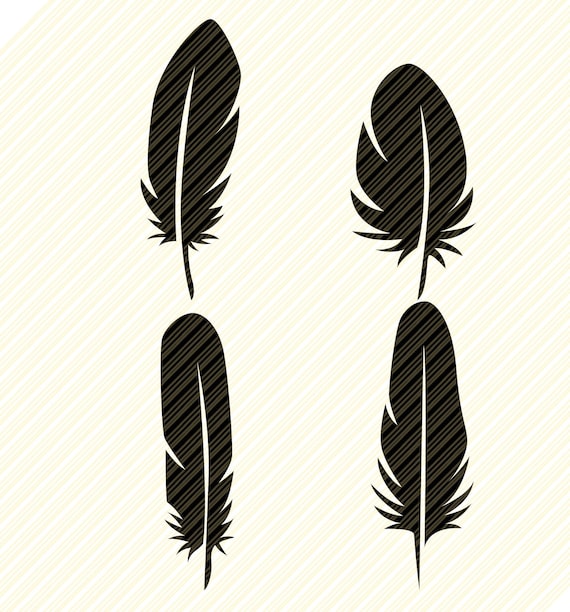 Feder Svg Federn Svg Federn Clipart Cricut Dateien Feder Etsy