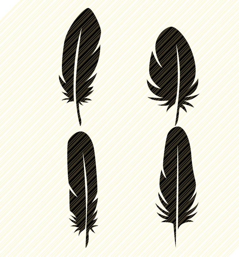 Feather SVG, Feathers SVG, Feathers clipart, cricut files, Feather vector, silhouette files, SVG, svg files, boho feathers svg,eps,dxf,png image 1