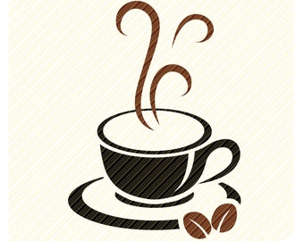 custom paper hot cups Coffee cup svg, svg, coffee svg, Coffee with steam svg, tea cup svg, coffee beans svg, coffee vector, eps, dxf, png, silhouette file, Print