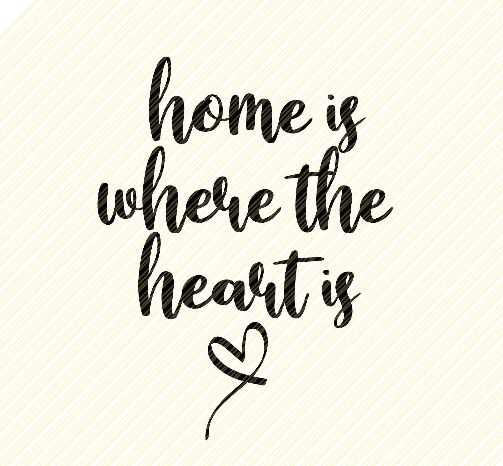 Home is Where the Heart Is SVG Family SVG Family quoteHome Etsy
