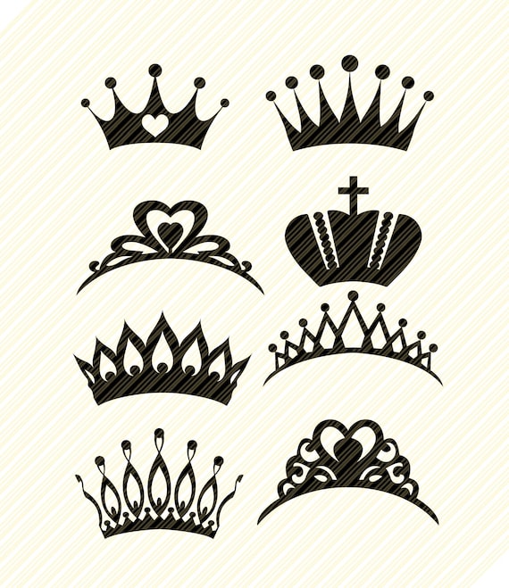 Download Crown Svgprincess Crown Svgqueen Crown Svgking Crown Etsy