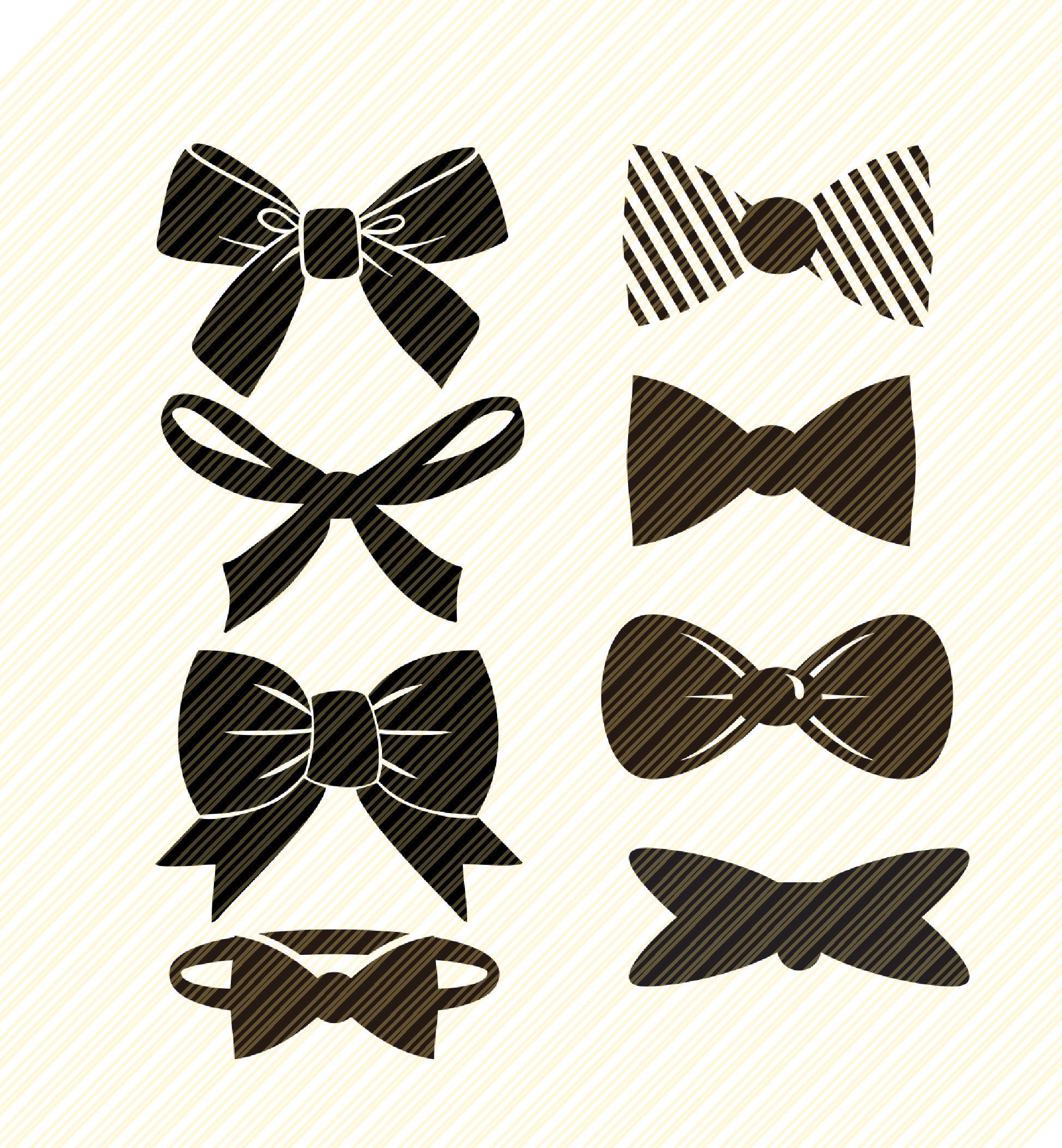 Download Hair Bow Svg Bow Tie Svgbow Svg File Bows Svg Clipart Bow Etsy