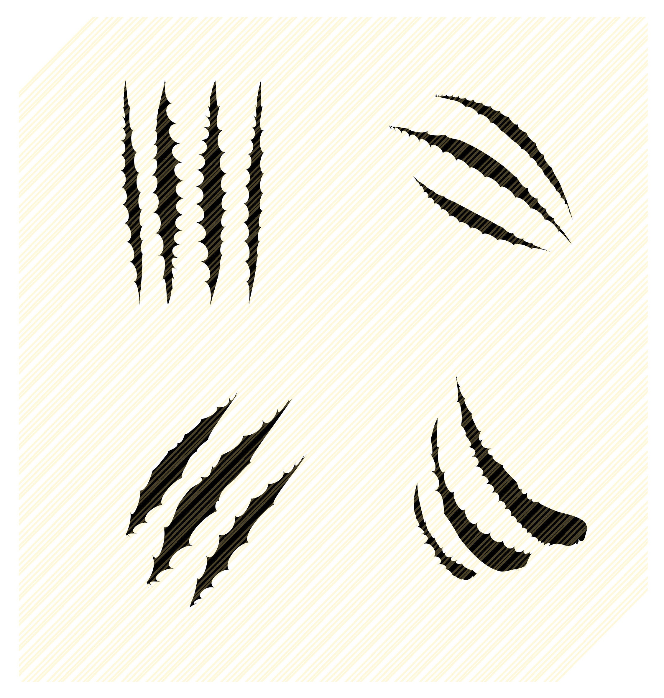 Scratches svg Animal Scratches Ripped Svg Scratch marks Etsy