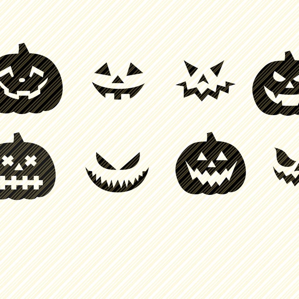 Halloween Jack-O-Lantern SVG, Pumpkin Halloween faces svg,cut files cricut silhouette cameo,Pumpkin Faces Svg,Cricut,jack o lantern svg face