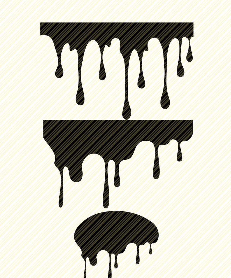 Dripping Borders Svg Dripping Svg Dripping Borders Cut Files | Etsy