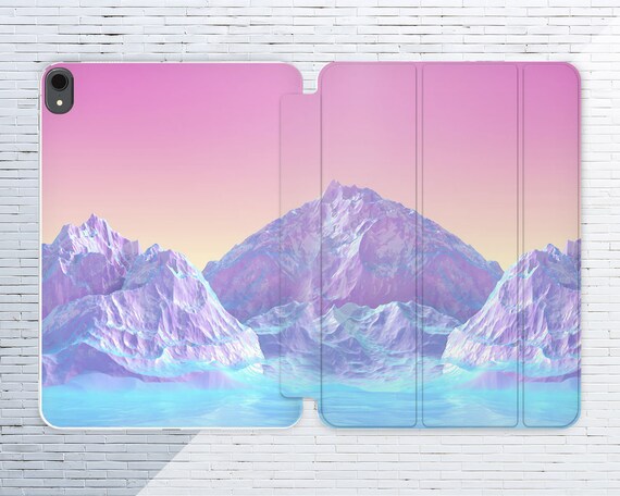 Purple landscape iPad 10.2 2019 Snow mountains iPad 11 2020 Case ...