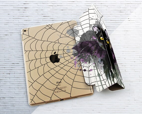 Halloween Cat Ipad 11 Case Black Spider Web Ipad 4 Mini 5 6 - Etsy