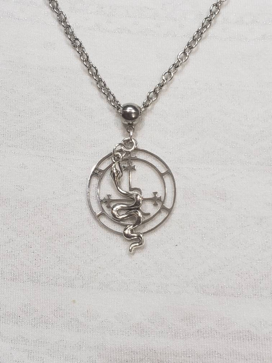 Lilith Sigil With Serpent Necklace - Etsy