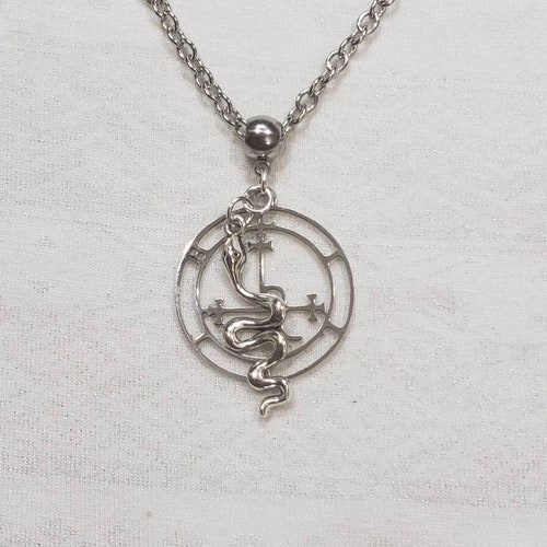 Lilith Sigil With Serpent Necklace | Etsy