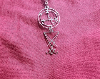 Lucifer and Lilith sigil necklace