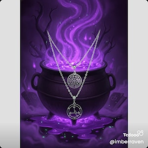 Hekate and Lilith double strand necklace