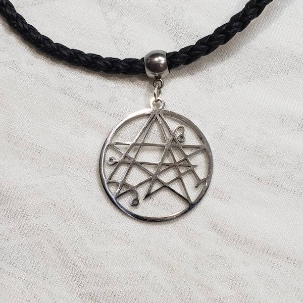 Stainless steel Necronomicon necklace