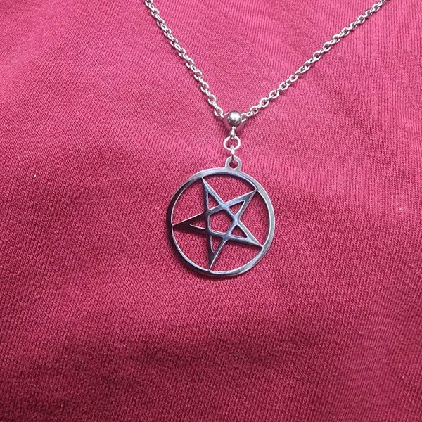 Inverted pentagram necklace