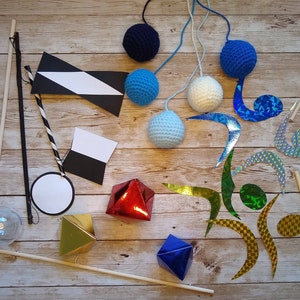 Montessori Mobile DIY Set for Baby, Visual Mobiles for Newborn, Montessori Sensory Toys for Infant Development, DIY Baby Shower Gift Idea