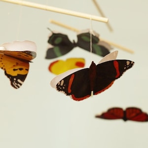 Butterfly Baby Mobile, Montessori DIY Kit for Newborn Visual Development, Butterfly Mobile for Nursery Decor, Montessori Baby Mobile Girl