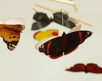 Butterfly Baby Mobile, Montessori DIY Kit for Newborn Visual Development, Butterfly Mobile for Nursery Decor, Montessori Baby Mobile Girl