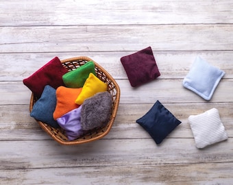 Sensory Bean Bags DIY Kit, Montessori Bean Bags, Baby Sensory Toy, Bean Bag Sewing Kit, DIY Baby Toy