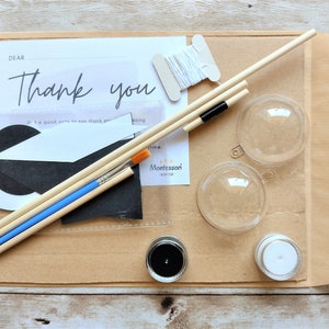 A photo of how your order looks like in an envelope - Montessori Munari mobile