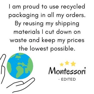 Just a note that I use recycled packaging for every order.