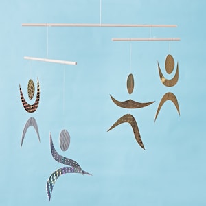 Montessori-dansare mobil gör-det-själv-kit, dansare mobil, dansare babymobil, gör-det-själv babymobilkit, Montessori babypresent